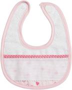Bavaglino in spugna - Cuoricini - Rosa