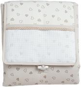 Fasciatoio da borsa - Cuoricini - Tortora