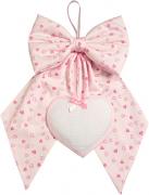 Fiocco Nascita con Cuore - Cuoricini - Rosa
