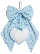 Fiocco Nascita con Cuore - Cuoricini - Cielo