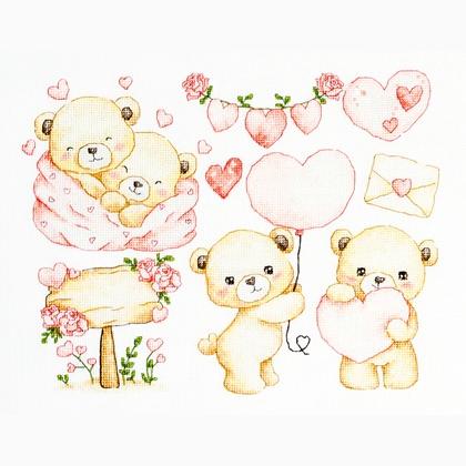 Collezione di piccoli cuori
