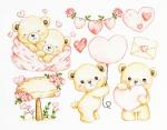Collezione di piccoli cuori