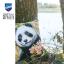 Cuscino - Panda con fiori