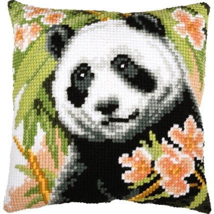 Cuscino - Panda con fiori