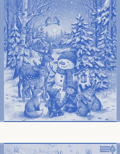 Asciugapiatti - Armonia - Blu Lurex