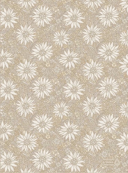 Asciugapiatti - Daisy Garden - Giallo-Ecru - NO Aida