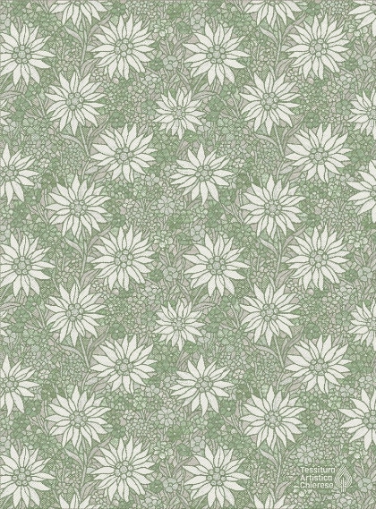 Asciugapiatti - Daisy Garden - Verde-Ecru - NO Aida