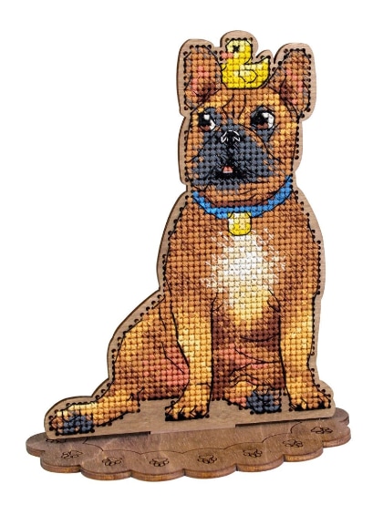 Bulldog francese e l\'anatra