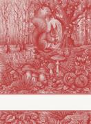 Asciugapiatti - Tesori del Bosco - Rosso