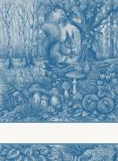 Asciugapiatti - Tesori del Bosco - Azzurro