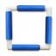 Telaio Quadrato a Clip 21x21 - Blu