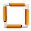 Telaio Quadrato a Clip 29x29 - Arancione
