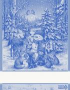 Asciugapiatti - Armonia - Blu Lurex