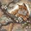 Il gatto sull'albero di mele