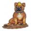 Bulldog francese e l'anatra