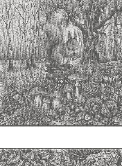 Asciugapiatti - Tesori del Bosco - Antracite
