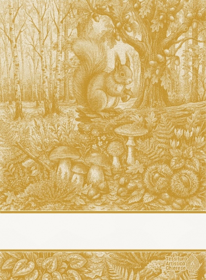 Asciugapiatti - Tesori del Bosco - Giallo