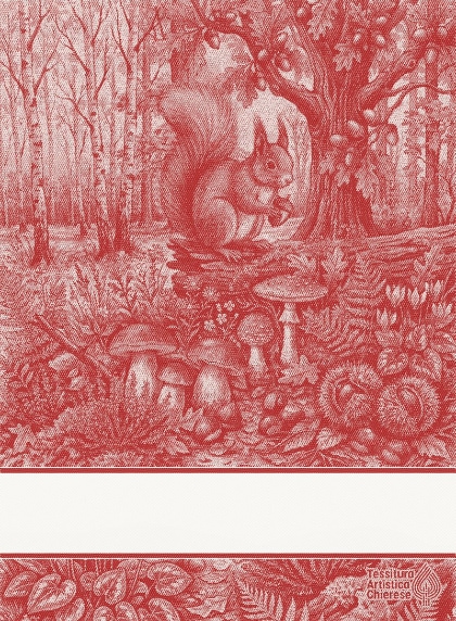 Asciugapiatti - Tesori del Bosco - Rosso