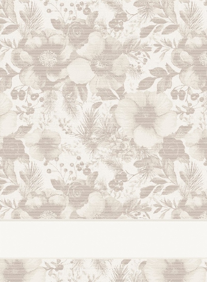 Asciugapiatti - Winterflora - Ecru Lurex