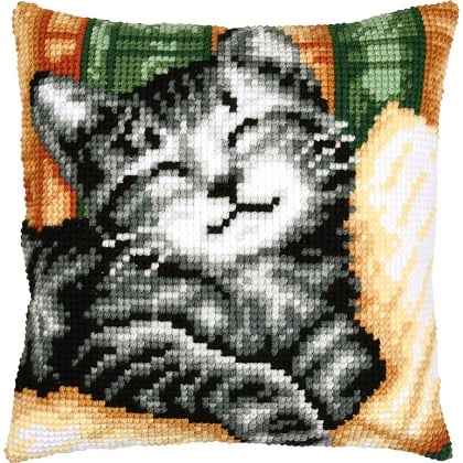 Cuscino - Gatto con un libro
