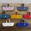 Mini Borsa in Tela Cerata - Verde