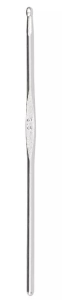 Uncinetto per lana con centrale piatto - 3,5 mm Argento