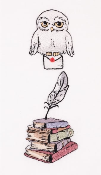 DMC Harry Potter Ricamo – Segnalibro Edvige e i libri