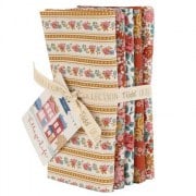 Tilda Village Life Fat Quarter Bundle Rust/Ochre