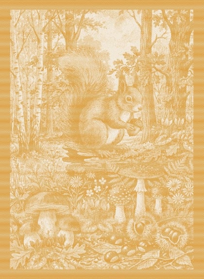 Asciugapiatti - Tesori del Bosco - Giallo - NO Aida