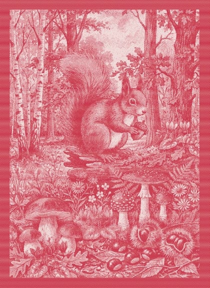 Asciugapiatti - Tesori del Bosco - Rosso - NO Aida