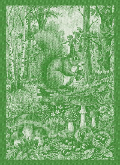 Asciugapiatti - Tesori del Bosco - Verde - NO Aida