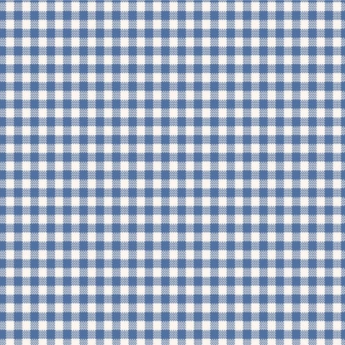 Gingham Blue - 100x274cm