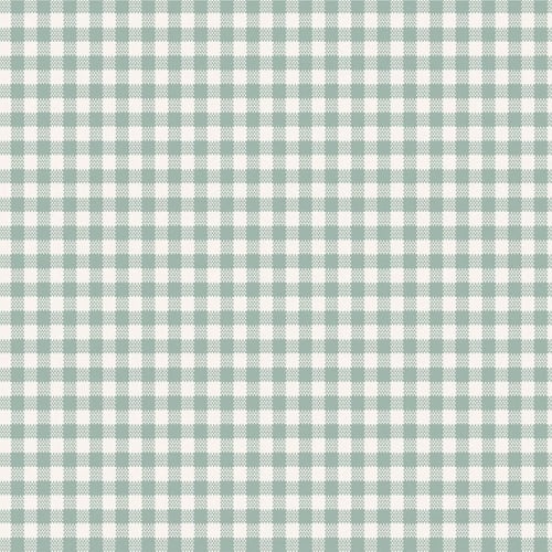 Gingham Duckegg - 100x274cm
