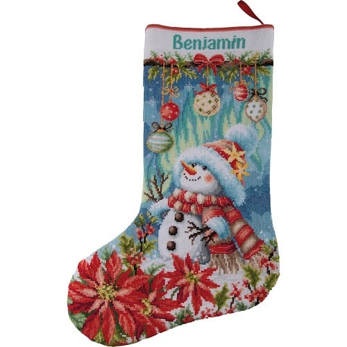 Pupazzo di neve in fiore