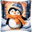 Cuscino - Piccolo pinguino infreddolito