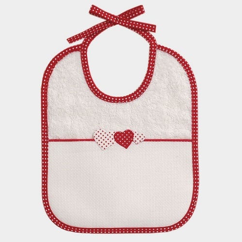 Bavaglino in spugna - Cuori