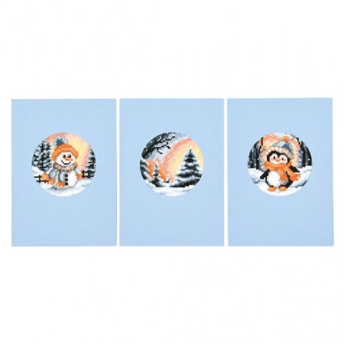 Biglietti di auguri: Inverno - Set di 3